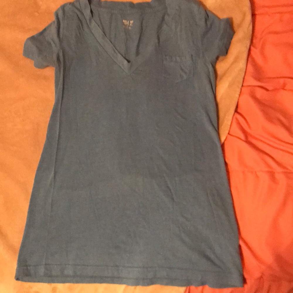 blue v neck